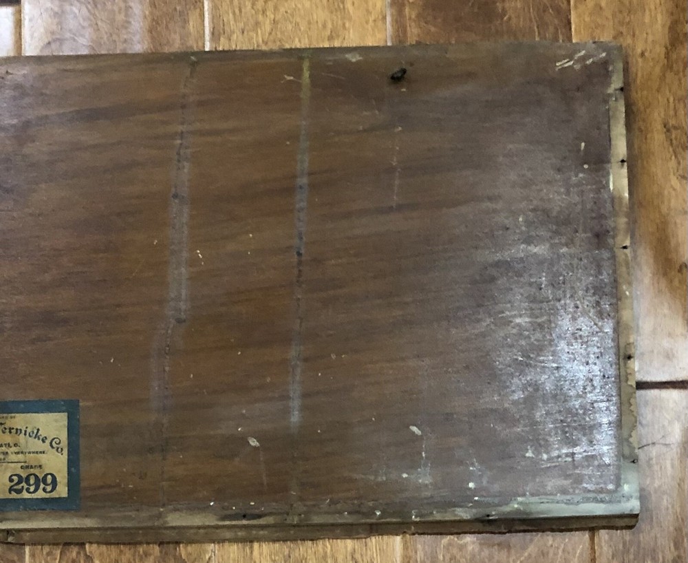 Globe Wernicke Barrister Bookcase Back Panel W/Sticker 33X13.5