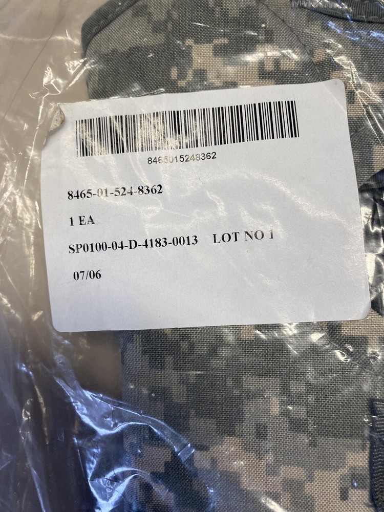 New Molle II Hydration System Carrier, ACU Pattern, No Bladder Tube