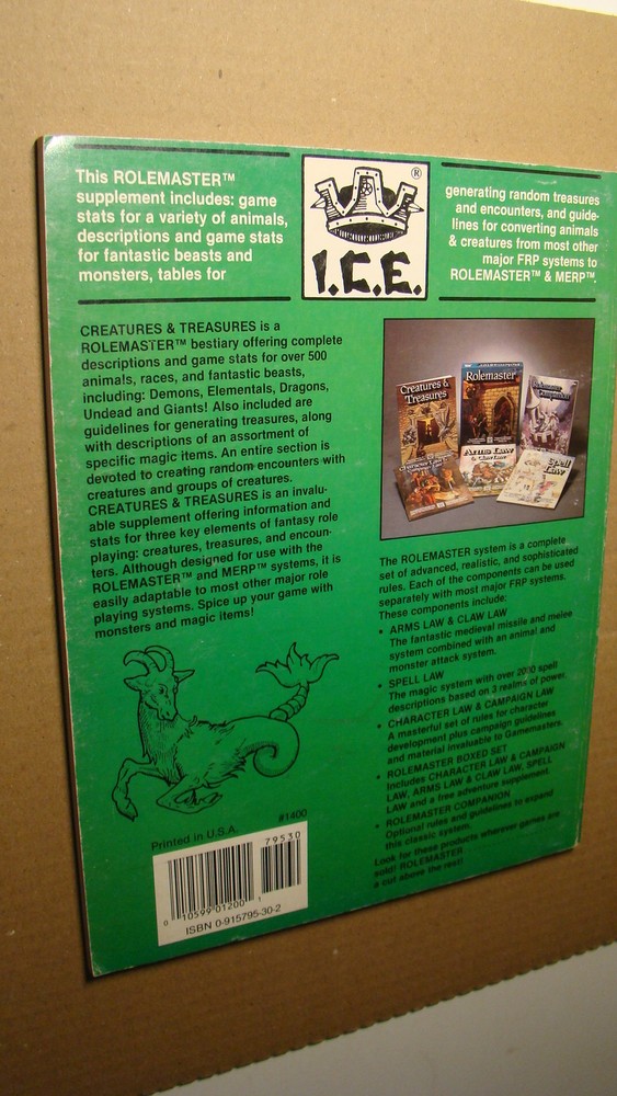 CREATURES & TREASURES *SOLID 1985 ORIGINAL* DUNGEONS DRAGONS ICE MONSTER MANUAL