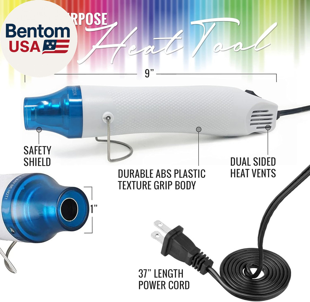 Embossing Kit with Heat Tool Bundle, Embossing Powders, Complete Embossing Start