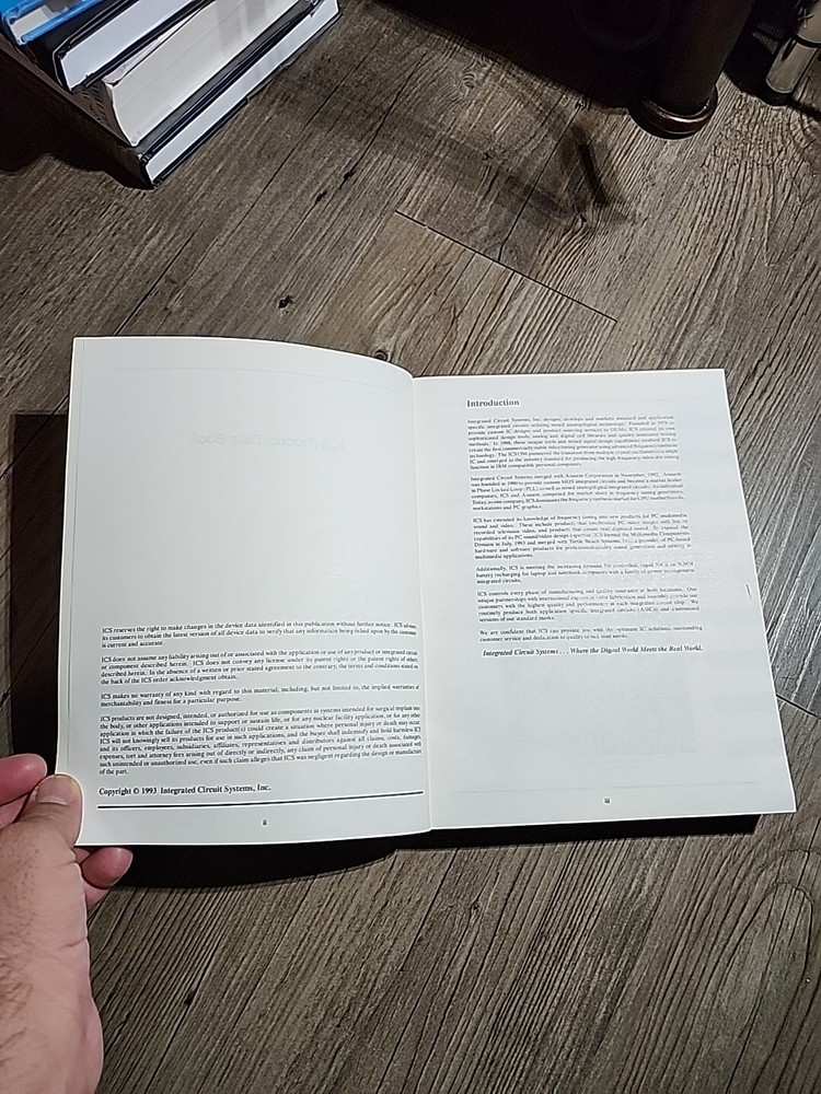 Integrated Circuit Systems, Inc. Data Book 1994 SOFTCOVER