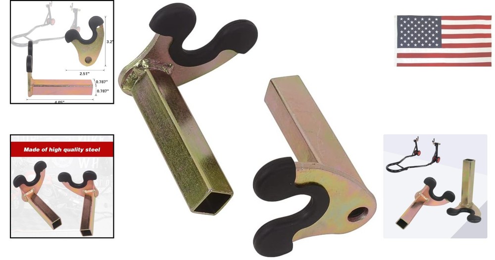 Iron Motorcycle Rear Wheel Stand with Enhanced Stability & Protection