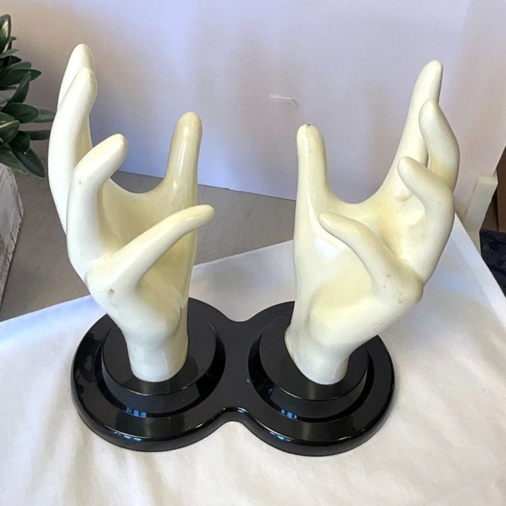 Double Mannequin Hand Display Vintage 1990's E&B Giftware great display piece