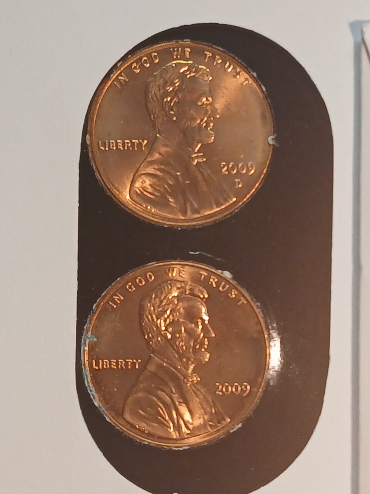 2009 P and D 1 Cent 4 Sets First Day Of Issue .