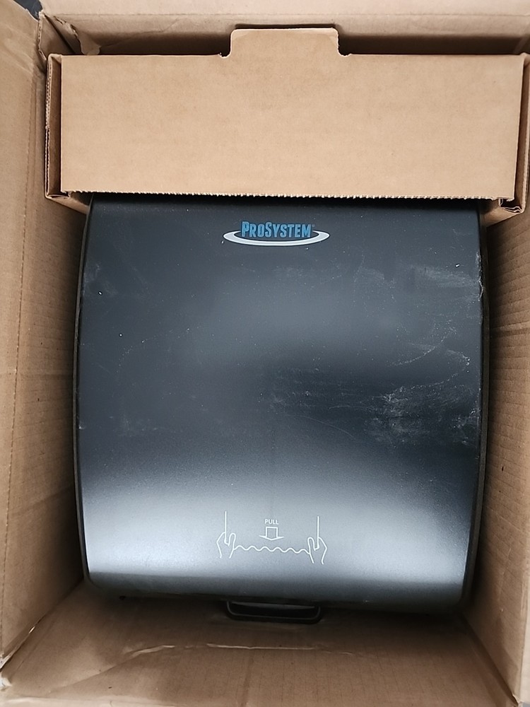 Electronic Hand Towel Roll Dispenser Black ProSystem 68661  Automatic