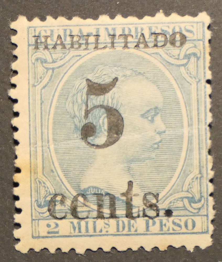 Cuba1 Scott # 213, 3rd Setting Position 2, Mint OG VLH, PF Cert