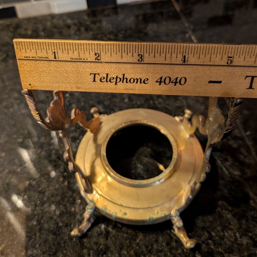 Tilting Brass Teapot- Kettle Burner/ Warming Stand