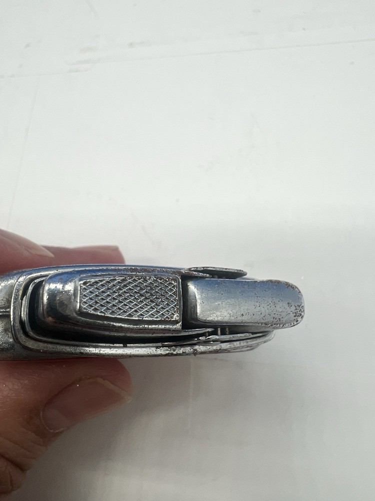 VTG Japan CMC Continental Mini Cigarette Lighter Silver Hearth