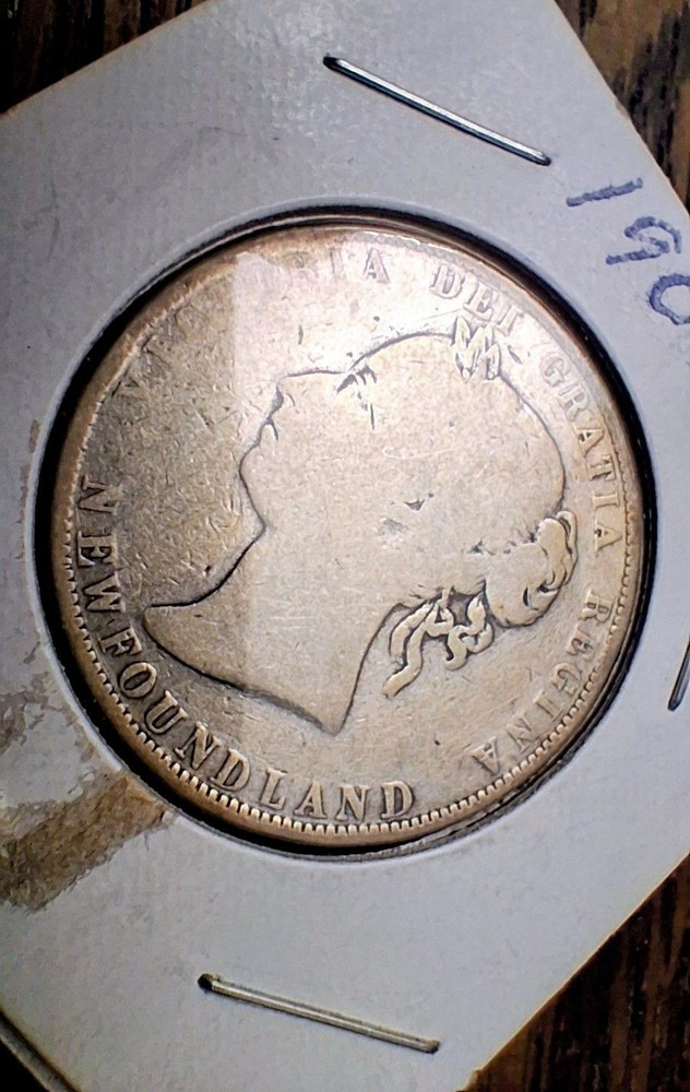 1900 Newfoundland 50 Cent-G-condition.