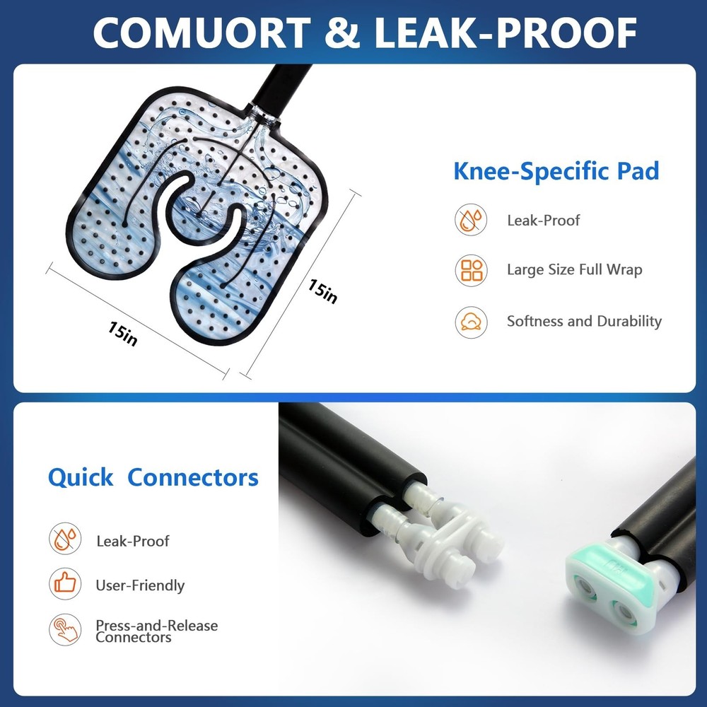 Cold Therapy Machine with Programmable Timer, Ice Machine for Knee After Surg...