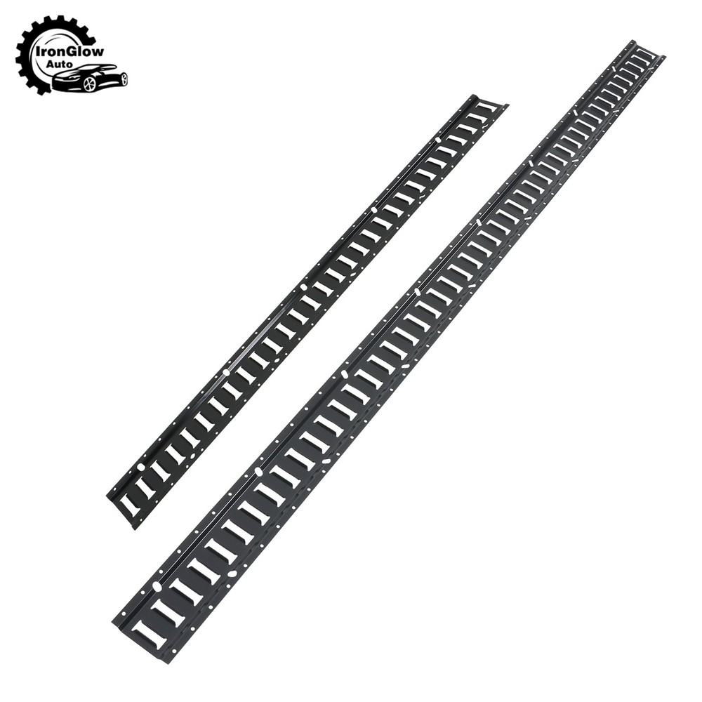 41 Pack 5' and 8' E Track Rails Black Matte Finish Complete Tie Down Set Polyest