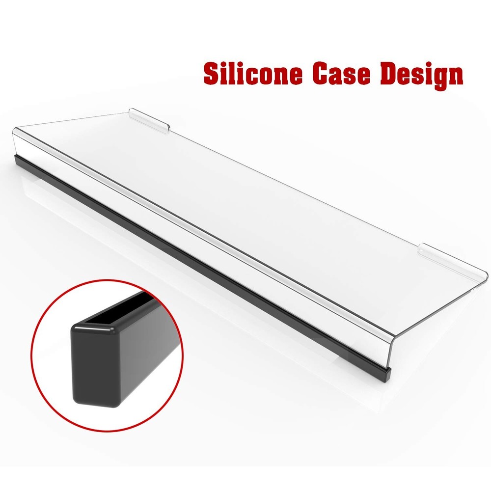 Acrylic Tilted Computer Keyboard Stand for Ergonomic Typing, Keyboard Tray Ho...