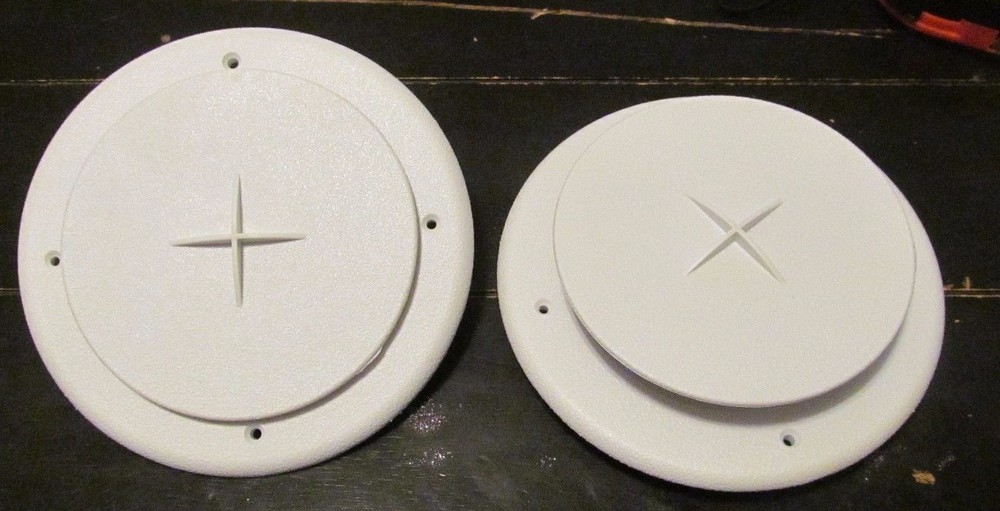 2 Pack SALE Adjustable Round Ceiling Air Conditioner AC Vent White RV Motorhome