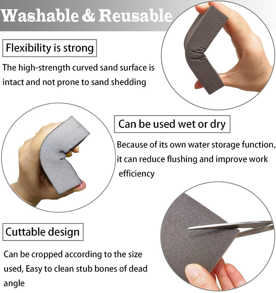 12 Pack Sanding Sponge, Coarse/Medium/Fine/Superfine 6 Different Specifications