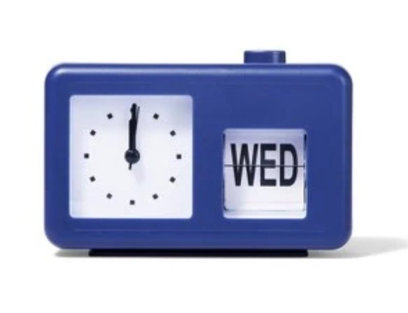 Retro Clock Blue - Bullseye's Playground