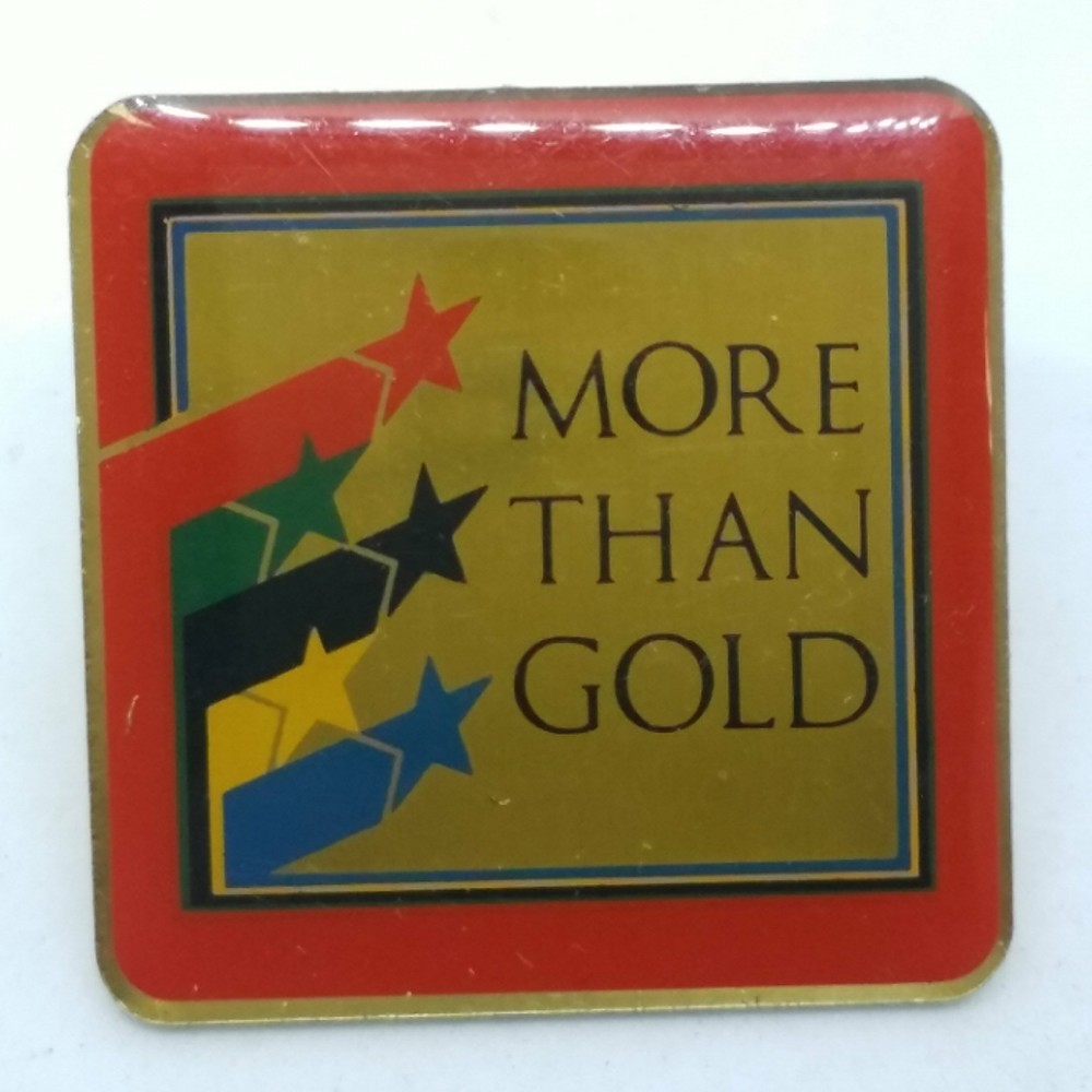 More Than Gold Olympic Badge Lapel Pin