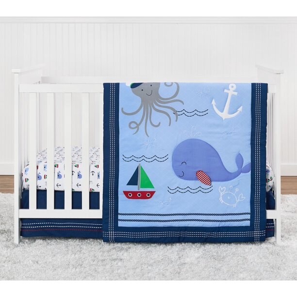Parent's Choice 3 pc. Crib Whale Set