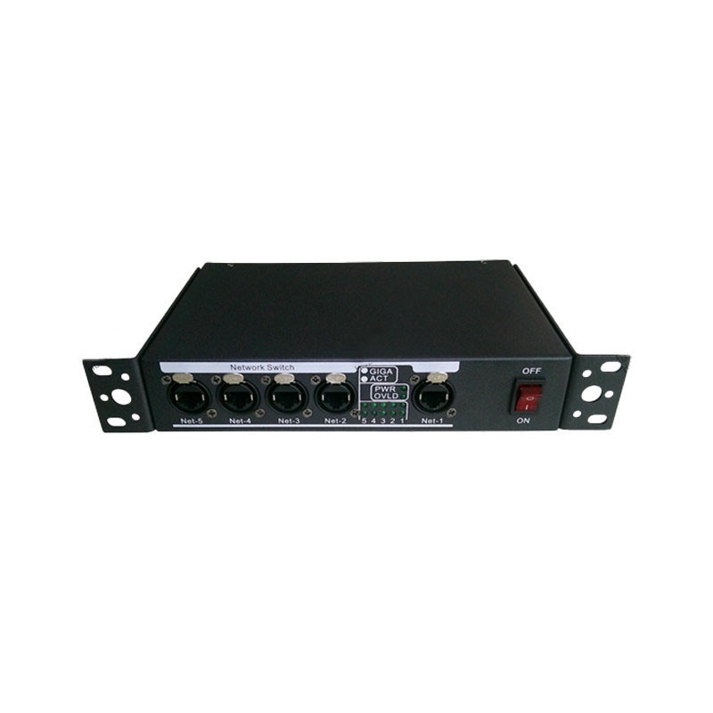 CR093E 5CH Gigabit Switch Stage Light Console Network Switch with Ethernet Ports