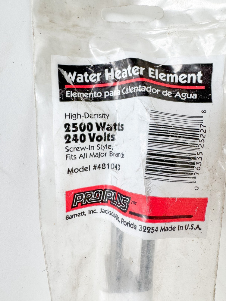 Pro Plus 2500 watt high density 240 volt universal water heater element (EL13)s