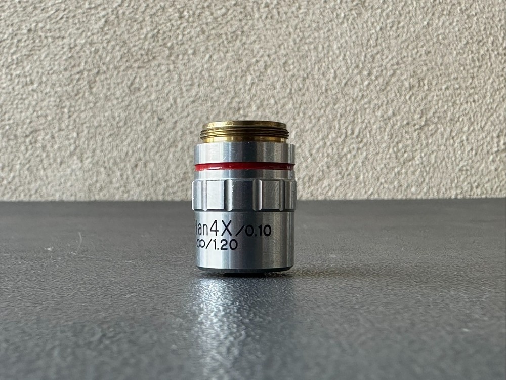 MEIJI S Plan 4x 0.10 (12710) Magnification Microscope Objective Lens (Single)