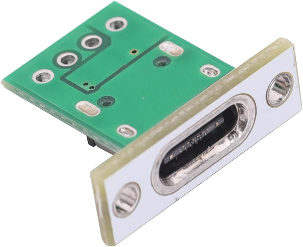 10PCS DIY OEM Type C Female Connector,Usb C Panel Mount Converter with PCB Board