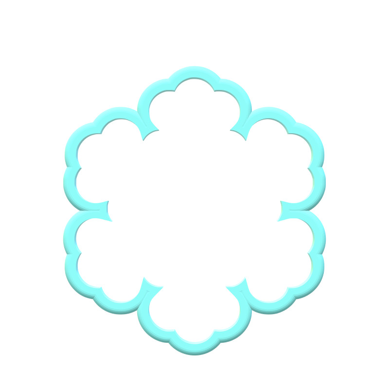 Pink Snowflake Cookie Cutters