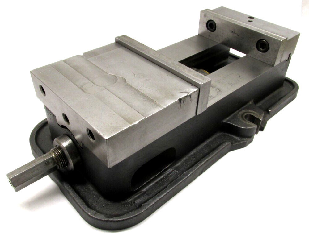 KURT ANGLOCK 6" MILLING MACHINE VISE w/ JAWS & HANDLE - #D60