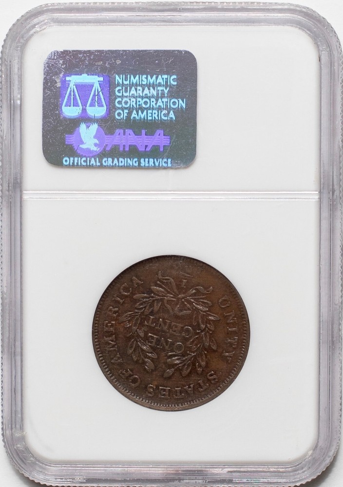 1783 1C WASHINGTON & INDEPENDENCE, "UNITY", NGC MS62BN