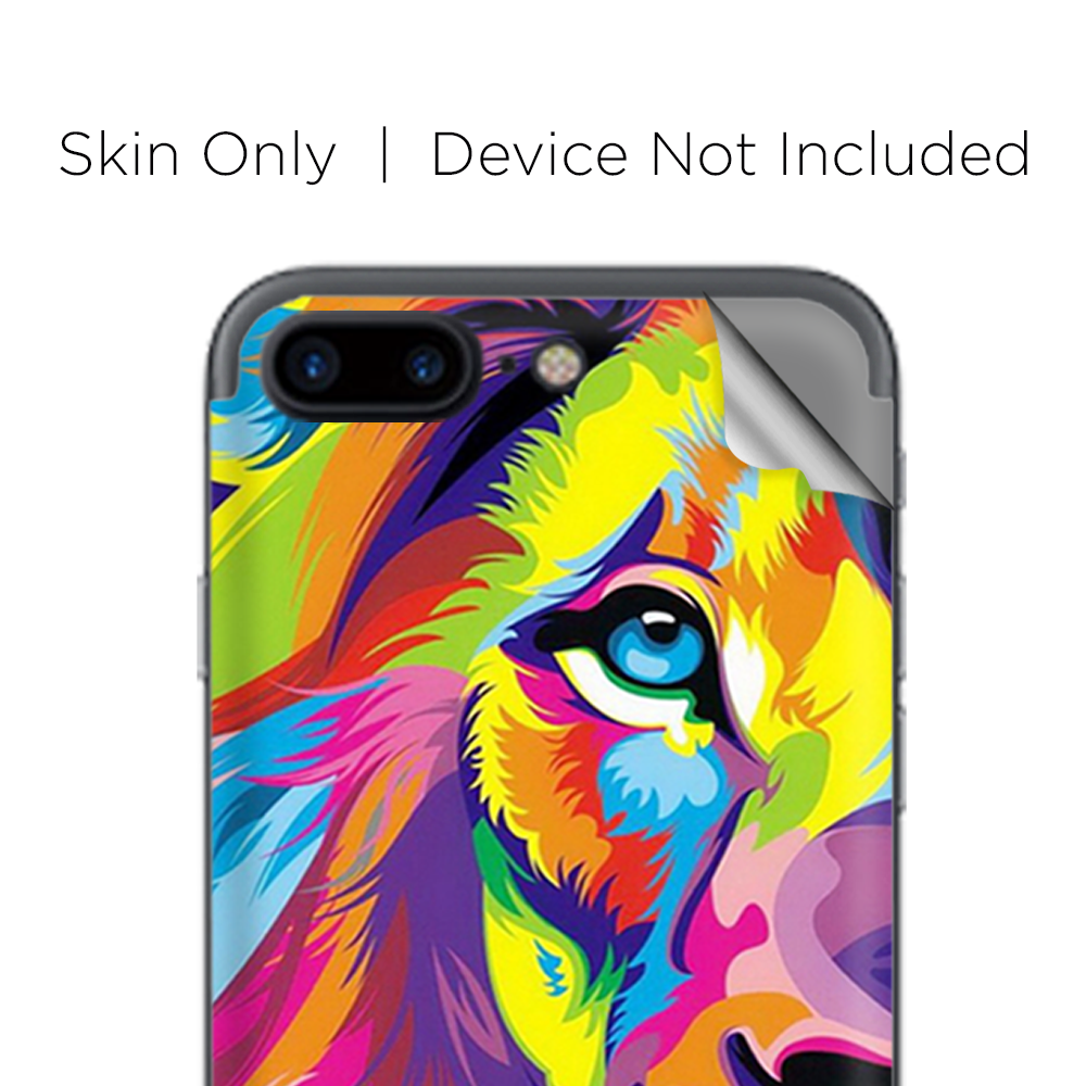 Apple iPhone 7 / 8 Plus Skins Decal Wrap Colorful Lion Abstract Paint