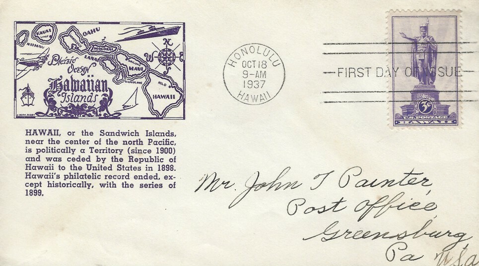 799 U.S. TERRITORIALS - HAWAII - Parsons 23b