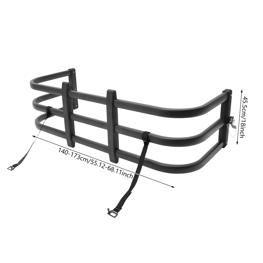 Truck Bed Extender Retractable Tailgate for Ridgeline/Gladiator/Tacoma 140-173cm