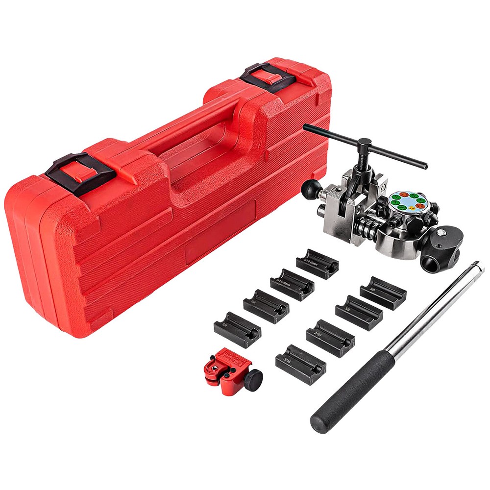 Professional Brake Line Flaring Tool Kit for 45 Degree Single, Double and Bubble