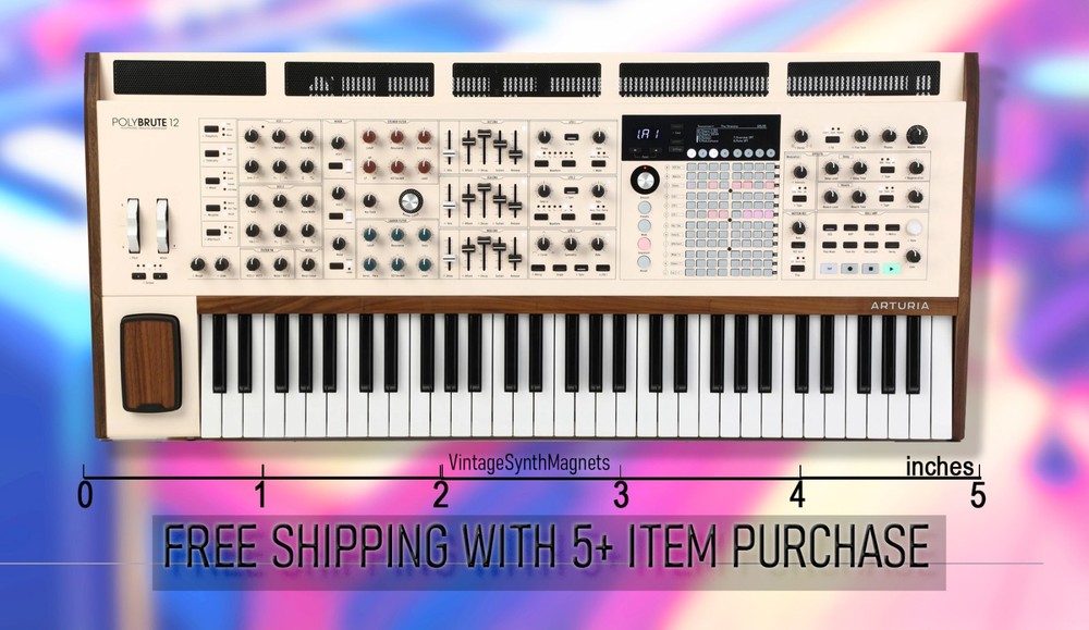 ARTURIA mini micro matrix poly brute key astro lab DRUMbrute SYNTH fridge magnet