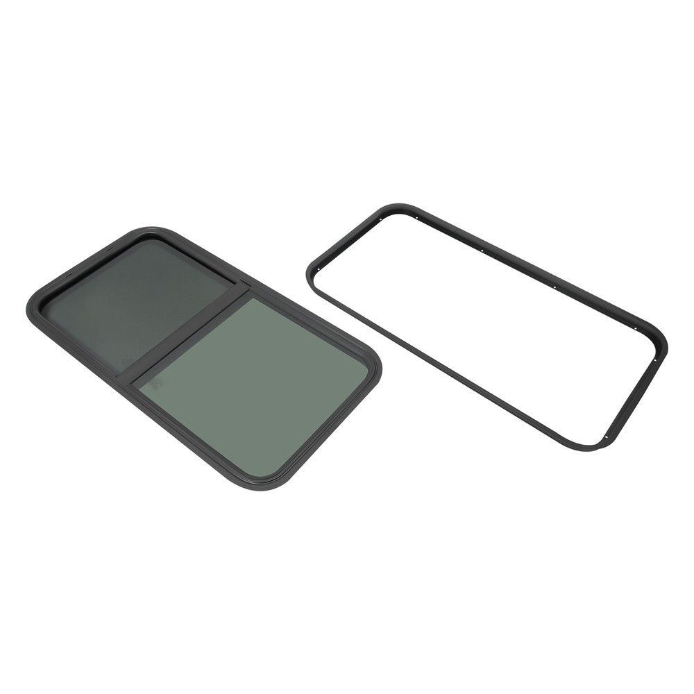 18" x 35" RV Window with Trim Ring Vertical Sliding Window Cargo Trailer Camper