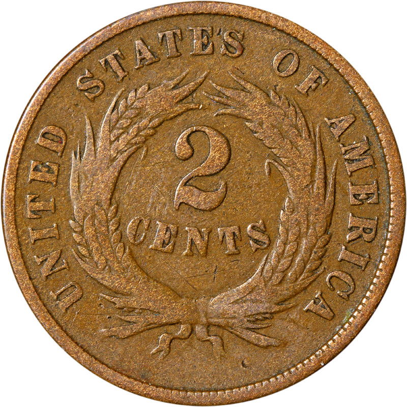 1865 Two (2) Cent Piece