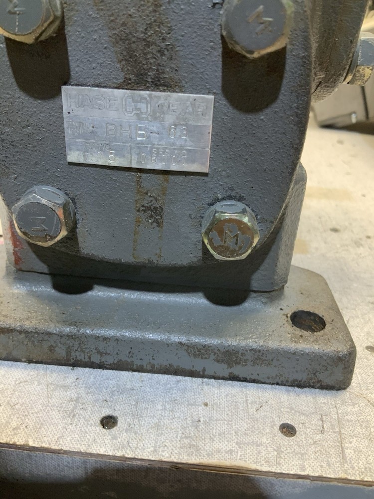 Bell & Howell Speed Reducer. Hase Gear Inserting Machine