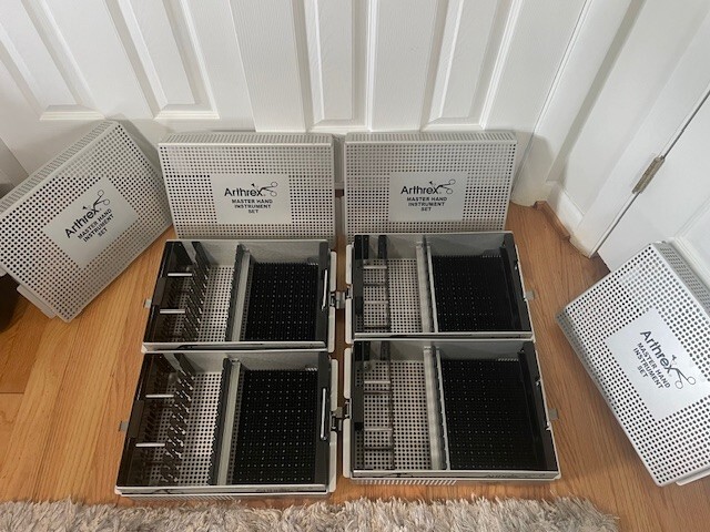 Arthrex AR-2200C Master Hand Instrument Case - (x4) Brand New