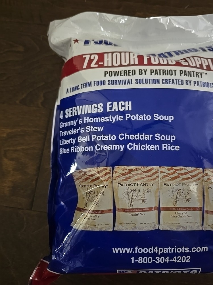4Patriots 72-Hour Survival Food Kit - 16 Servings