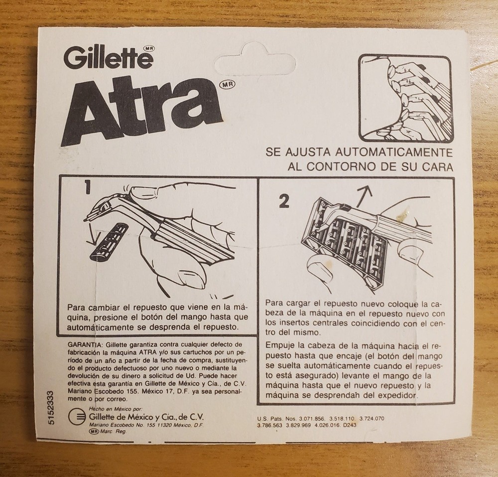 Gillette Atra Twin Blade 20 Cartridges NOS