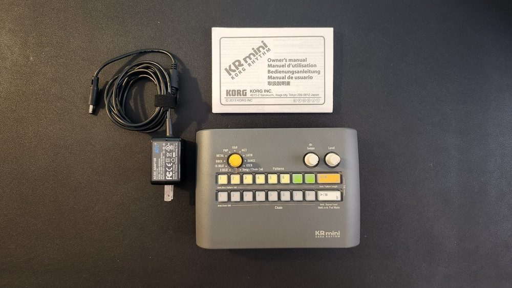 Korg KRMINI Rhythm Machine +++ Power Adapter and Manual