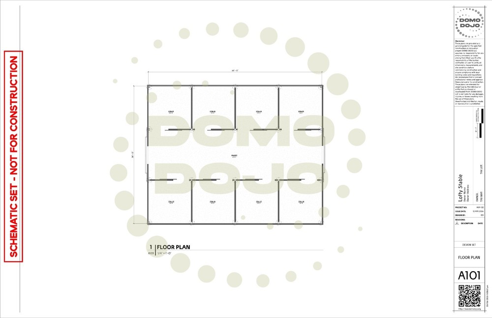 Lofty Stable Agricultural Building Plans – PDF Downloadable Blueprint
