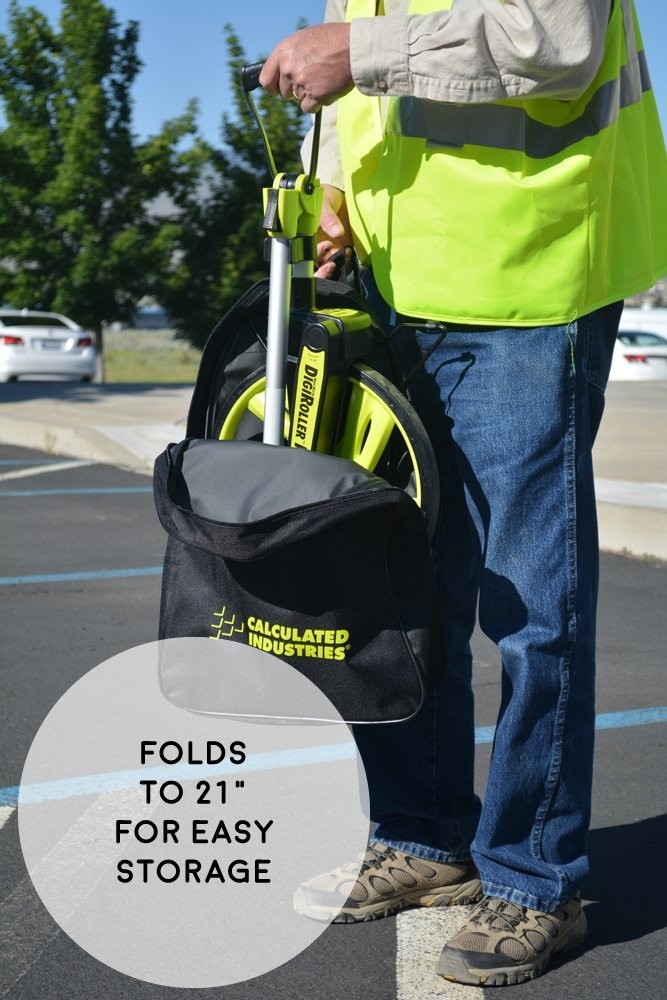 Compact 12.5-Inch Distance Measuring Wheel - Easy Read Backlit Display & Durable