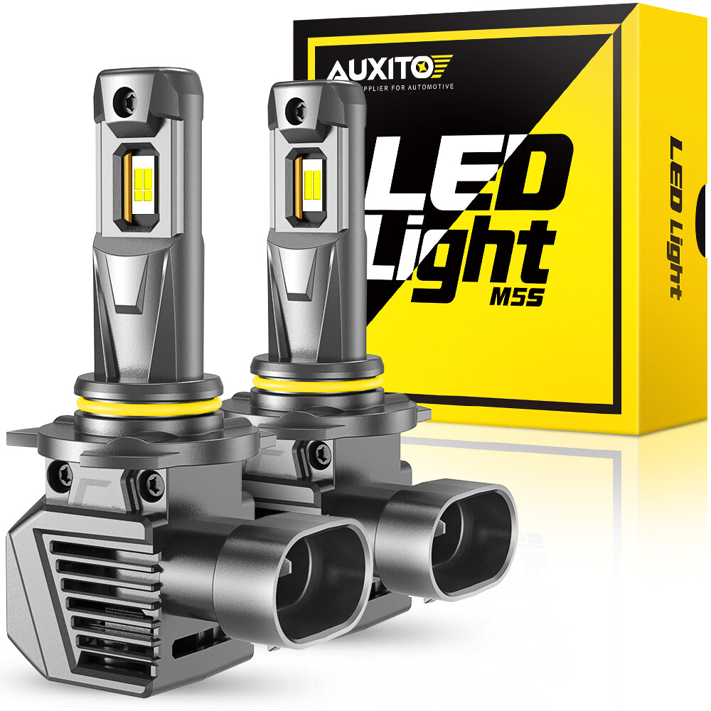 AUXITO 9012 HIR2 LED Headlight Kit Bulb High Low Beam White 50000LM Super Bright