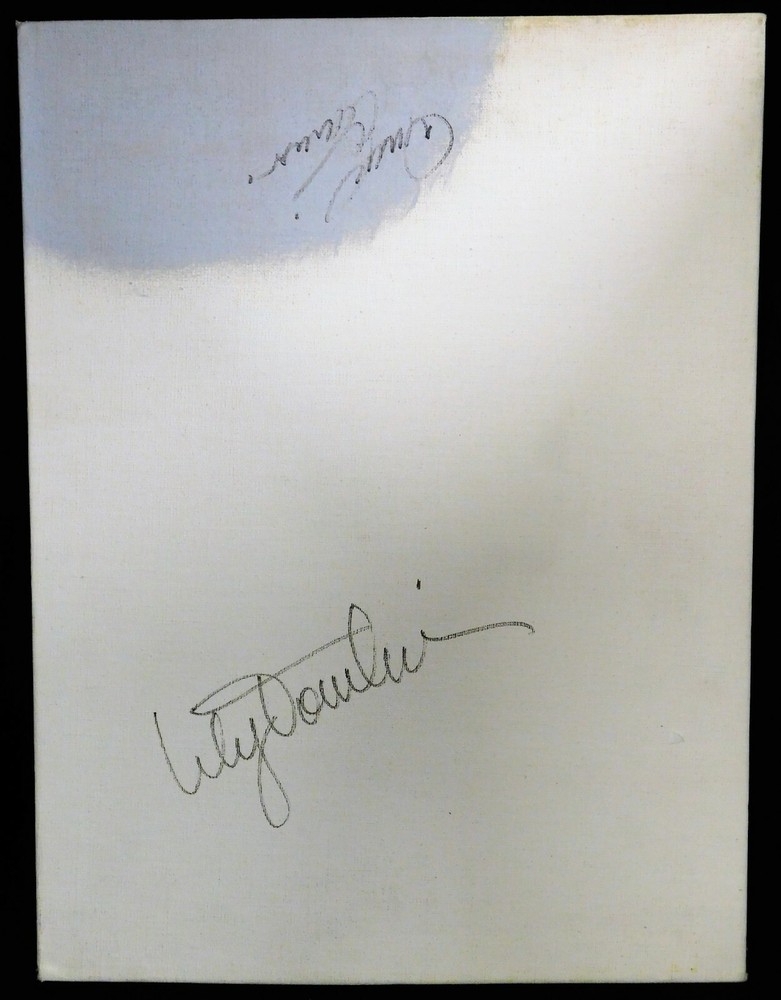 Lily Tomlin and Donald O'Connor Signed 12x16 Mounted Canvas JSA Authenticated