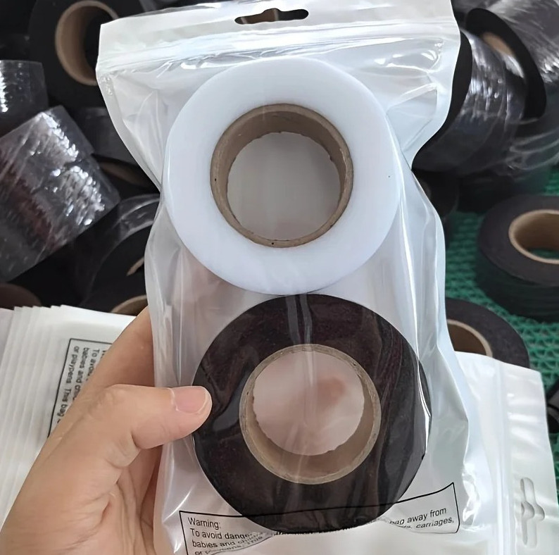 2 Rolls Double-Sided Iron-On Hem Tape Fabric Interlining Adhesive