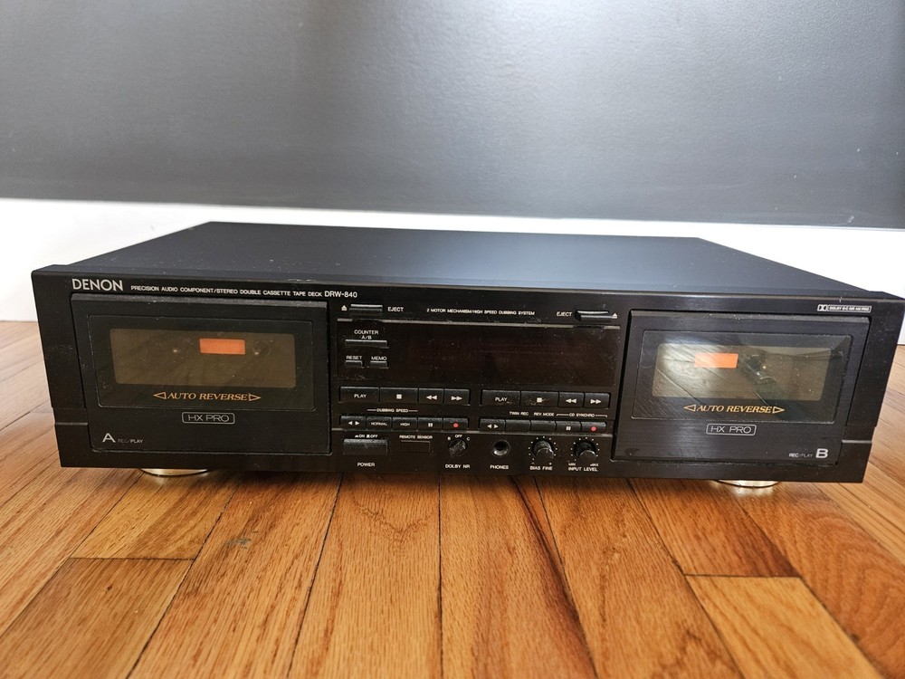 Denon DRW 840 Dual Deck Cassette Player/recorder