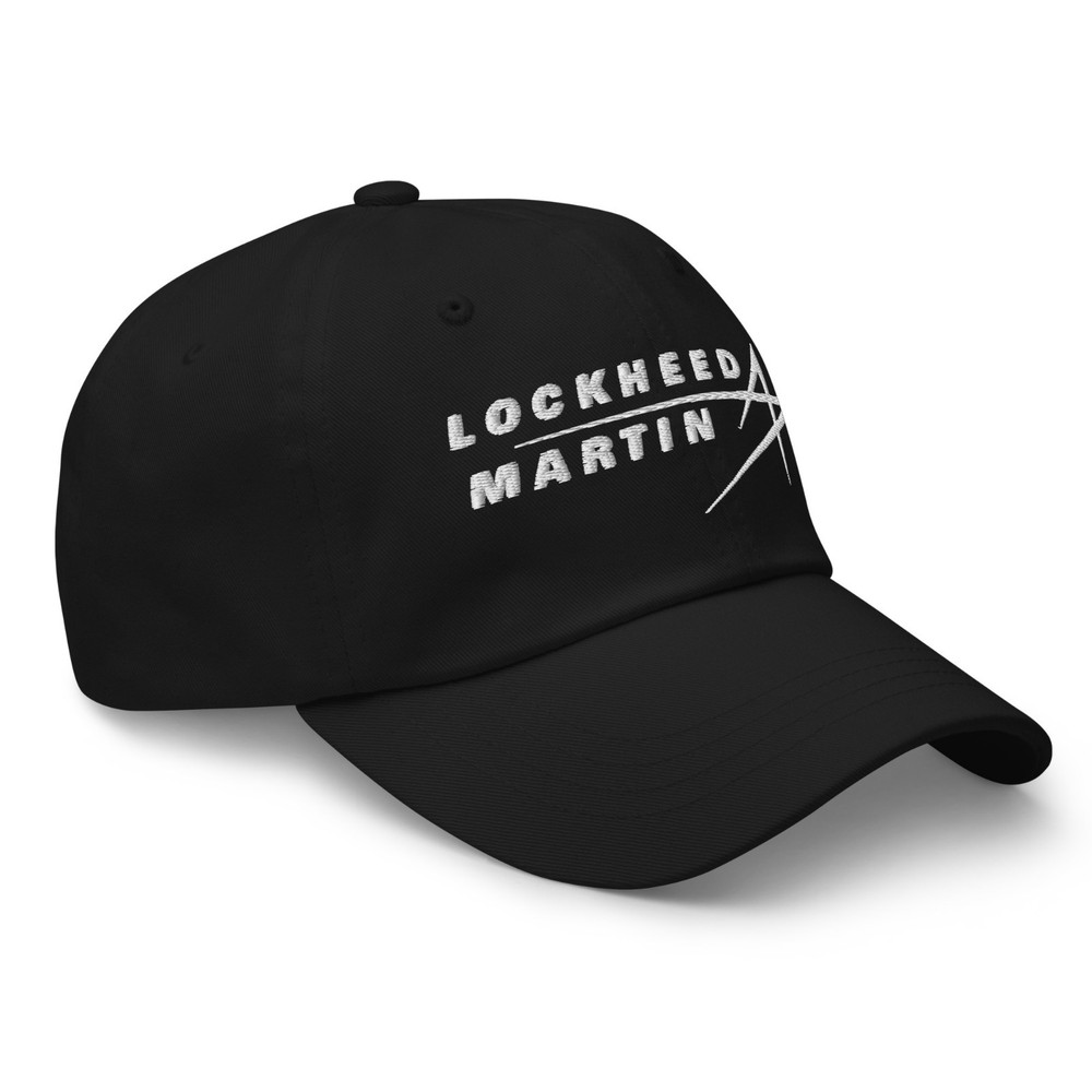 Lockheed Martin Embroidery Classic Dad cap Black Hat Yupoong