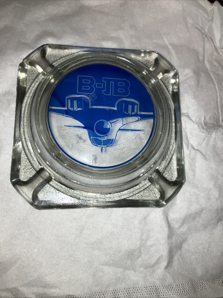 Vintage B-1B Glass Ashtray