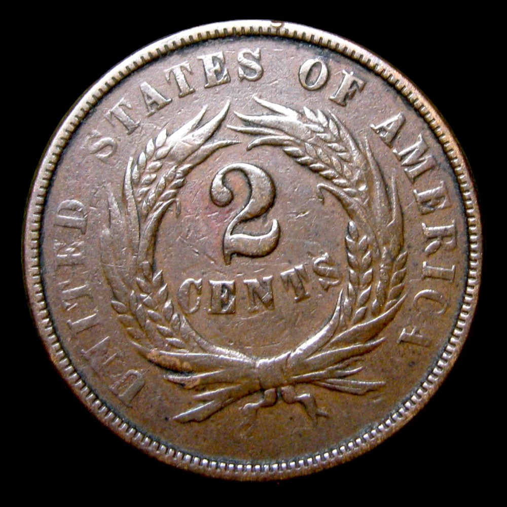 1868 Two Cent Piece 2cp ---- Nice Details Coin ---- #243Q