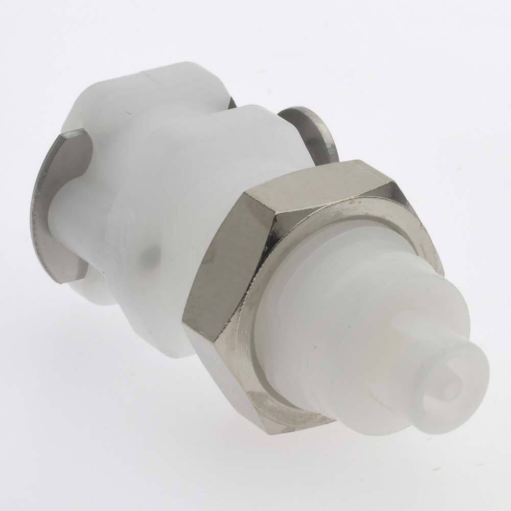 Colder PMC1601NA 1/8" Nominal Flow, 1/16" ID Panel Mount Hose Barb-Female Socket